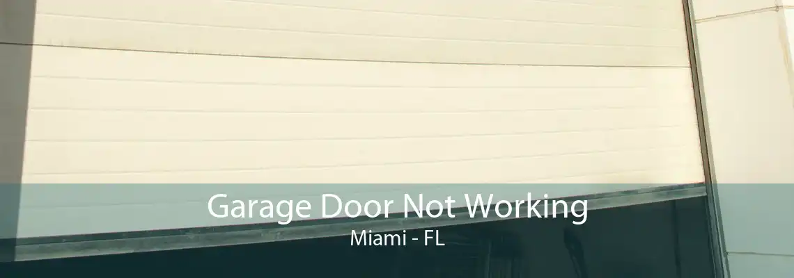 Garage Door Not Working Miami - FL